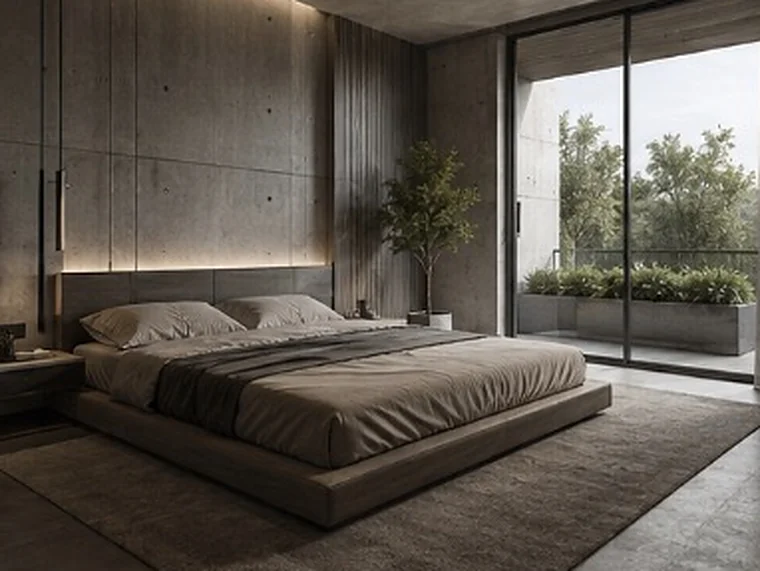 Master bedroom with indirect lighting